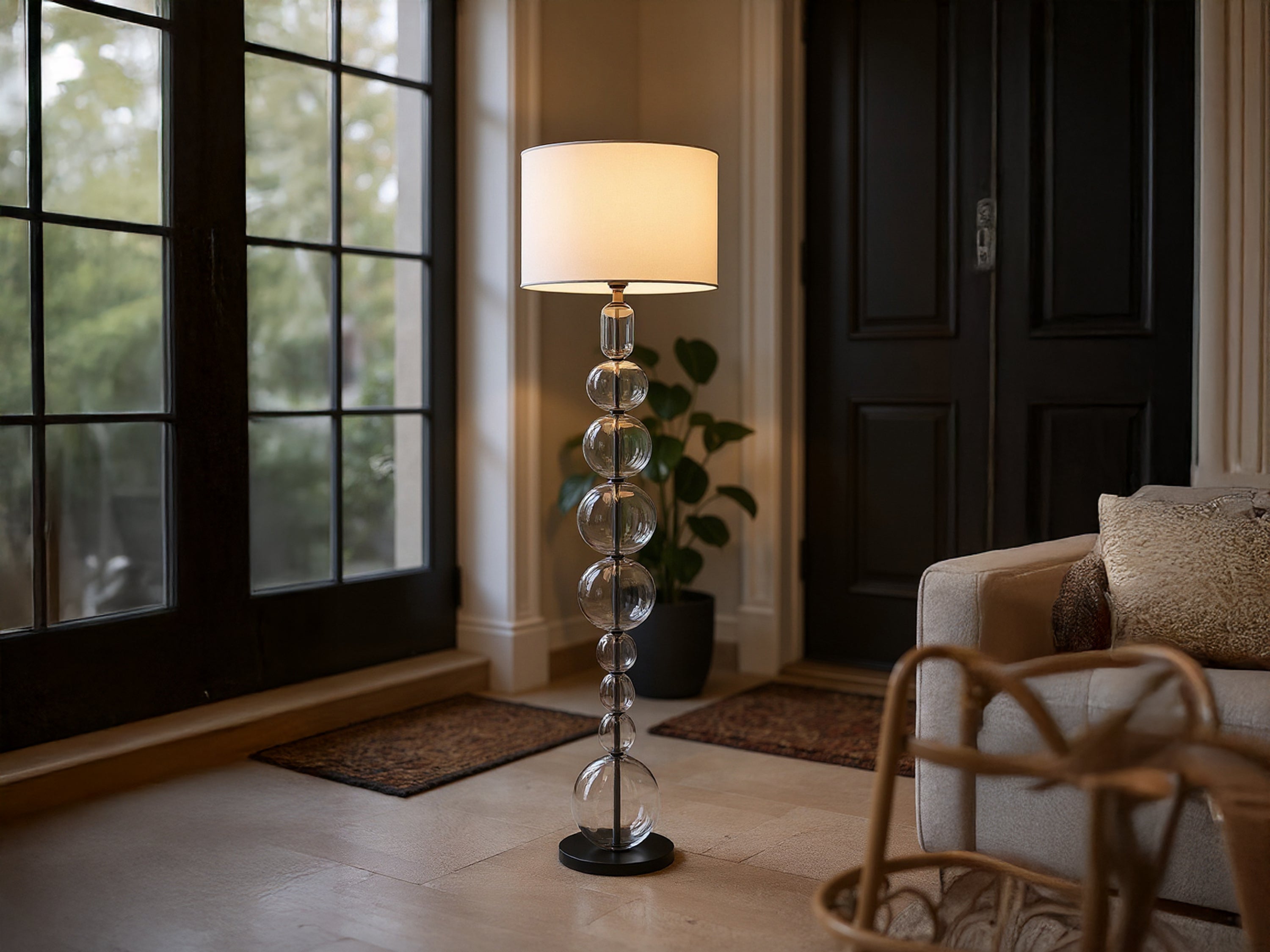 Customizable Handmade Glass Floor Lamp